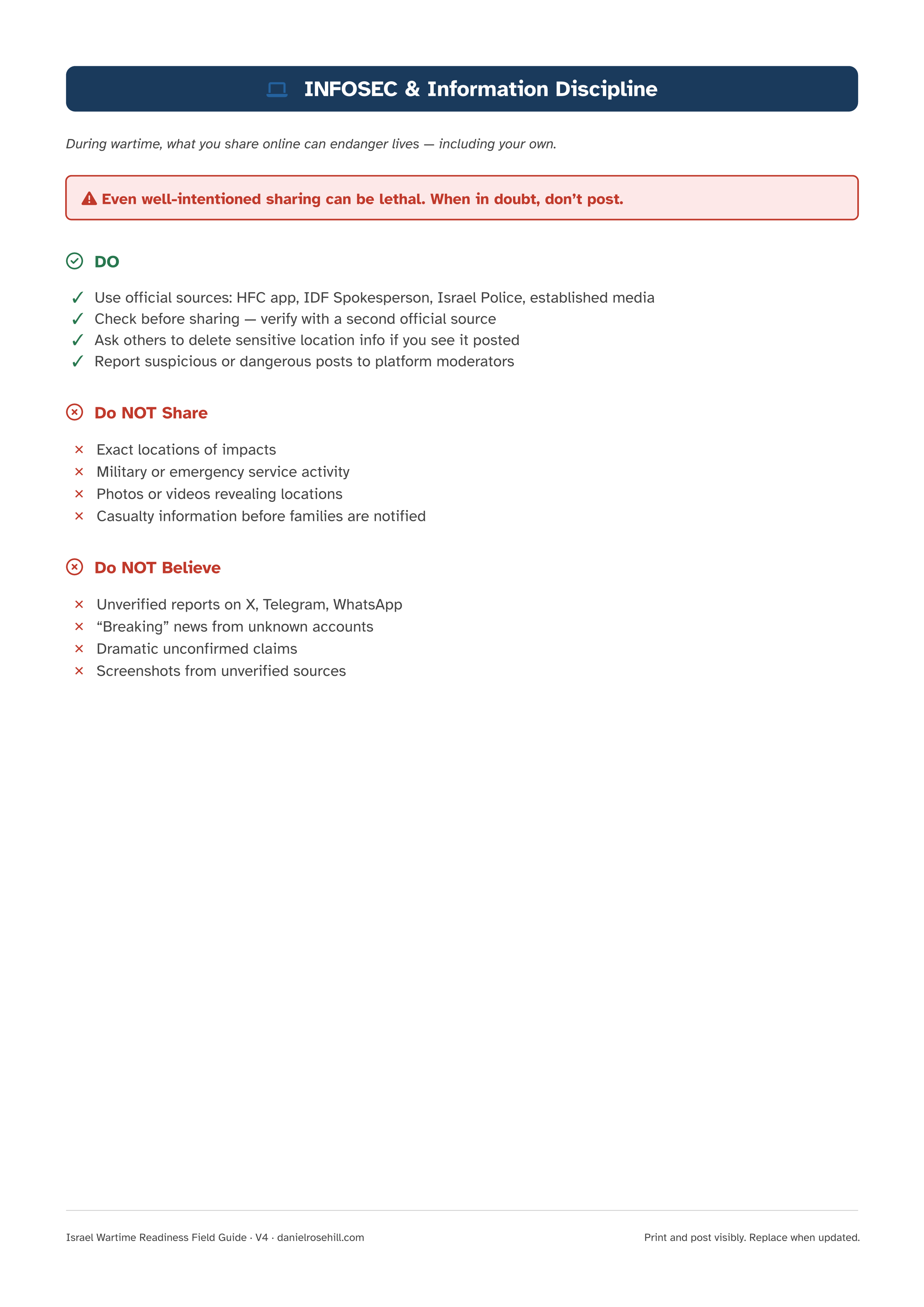 INFOSEC & Information Discipline