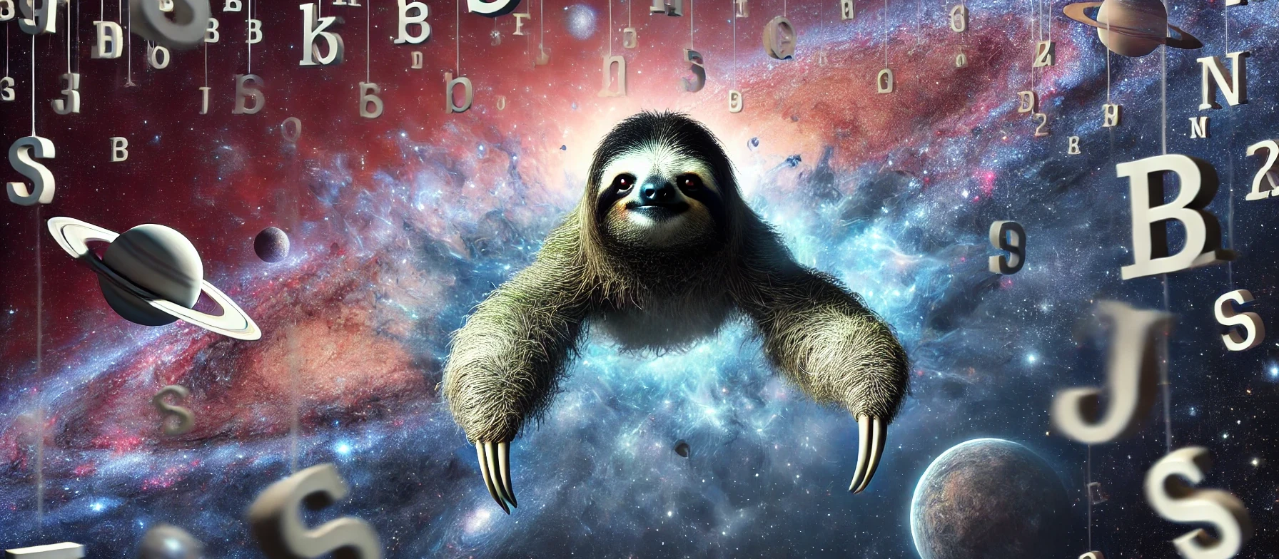 Sloth travelling through space