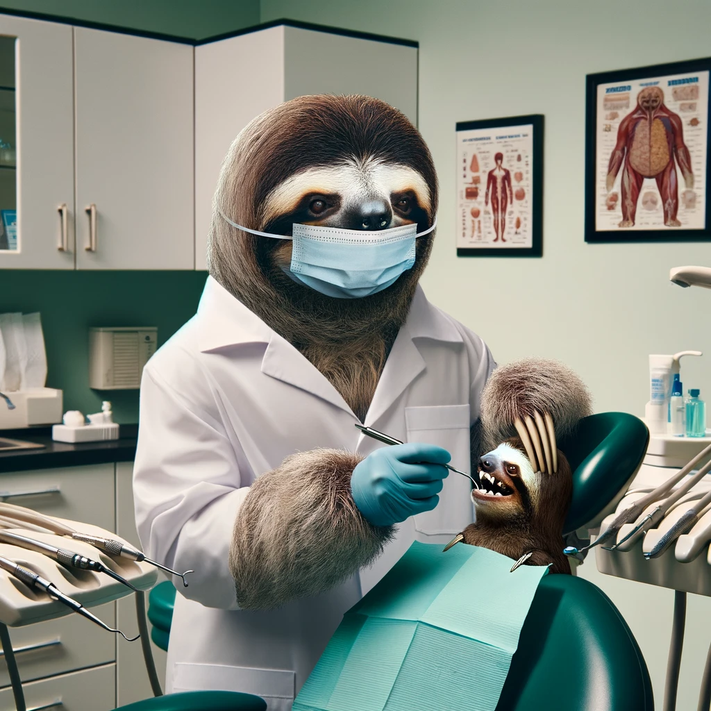 Sloth dentist